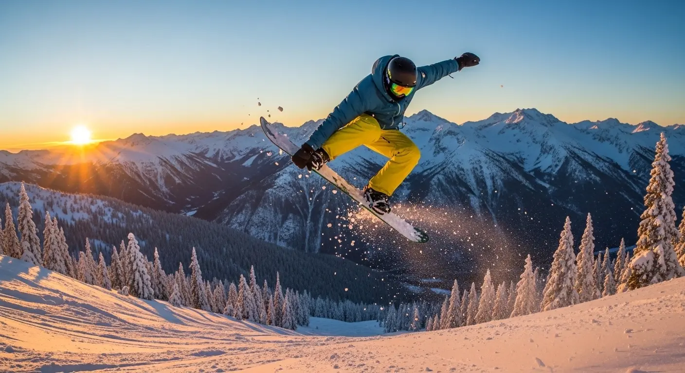 Caption for Snowboarding